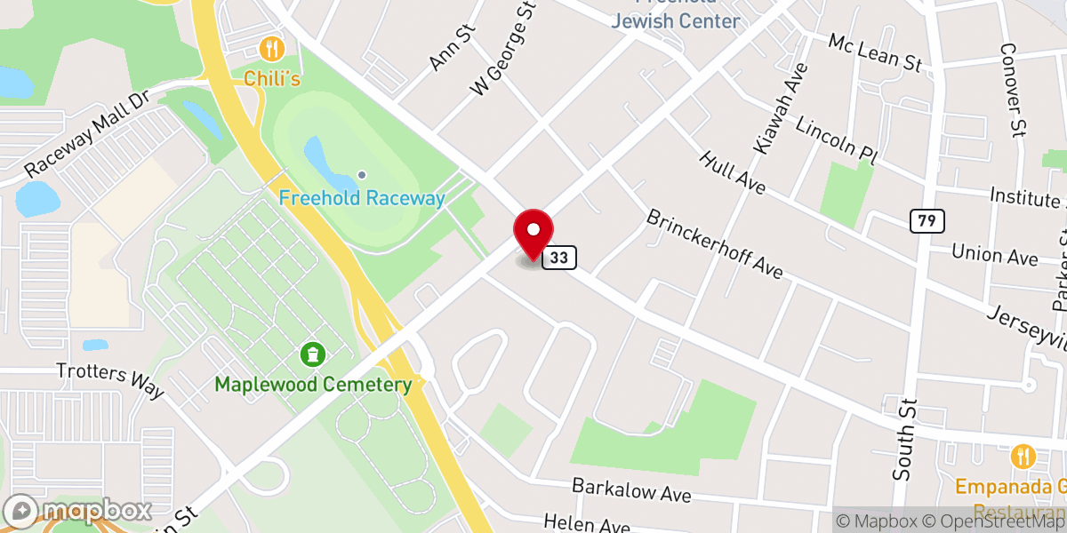 Map showing location of Living Springs Fellowship Church