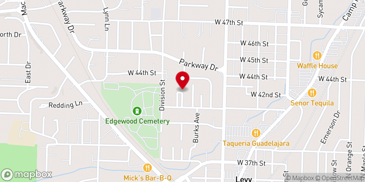 Map showing location of North Little Rock Church of God