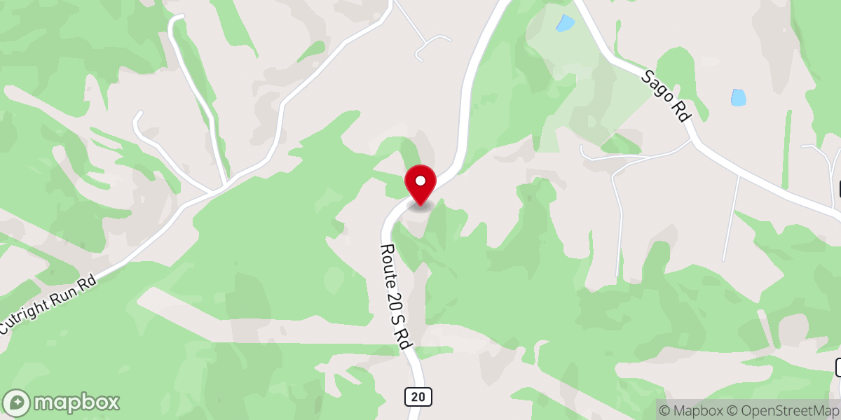 Map showing location of Pleasant Dale Church