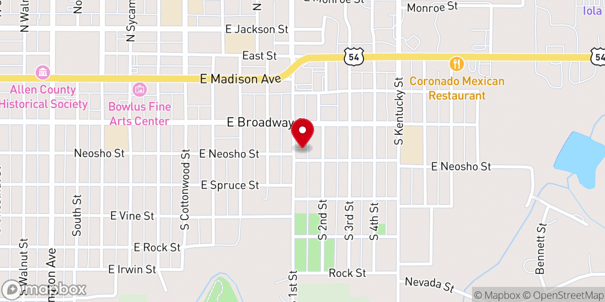 Map showing location of Harvest Time Fellowship