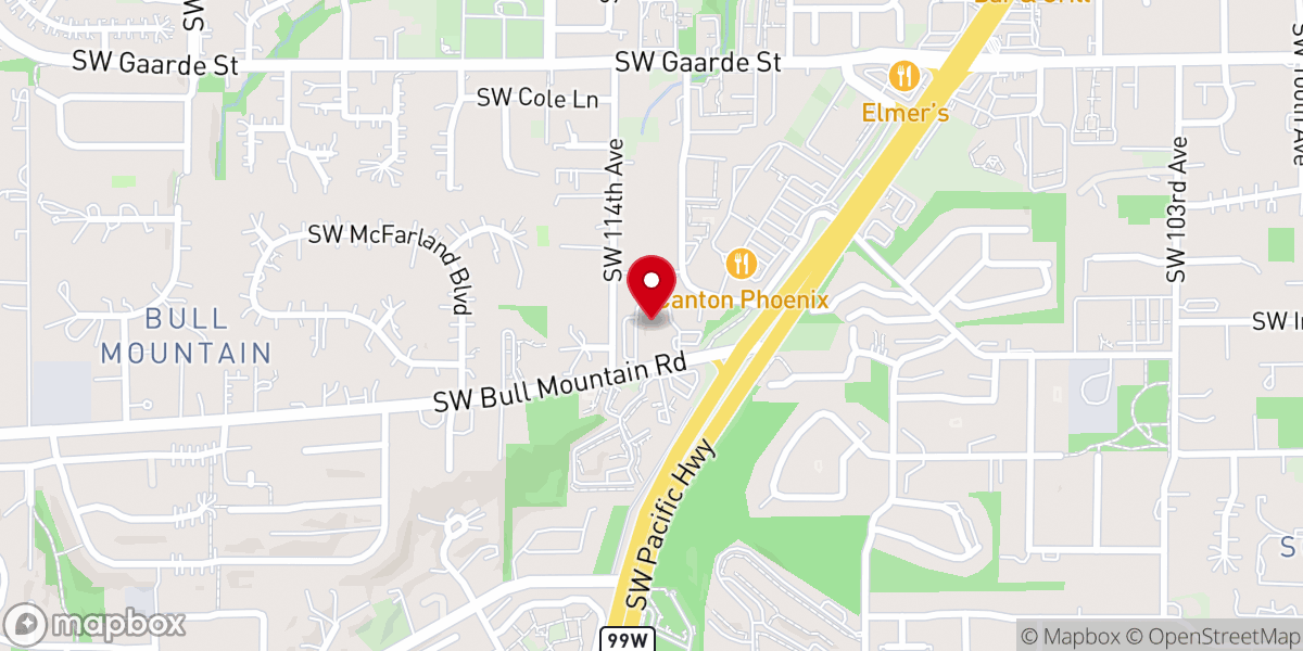Map showing location of Cascade Vineyard Church