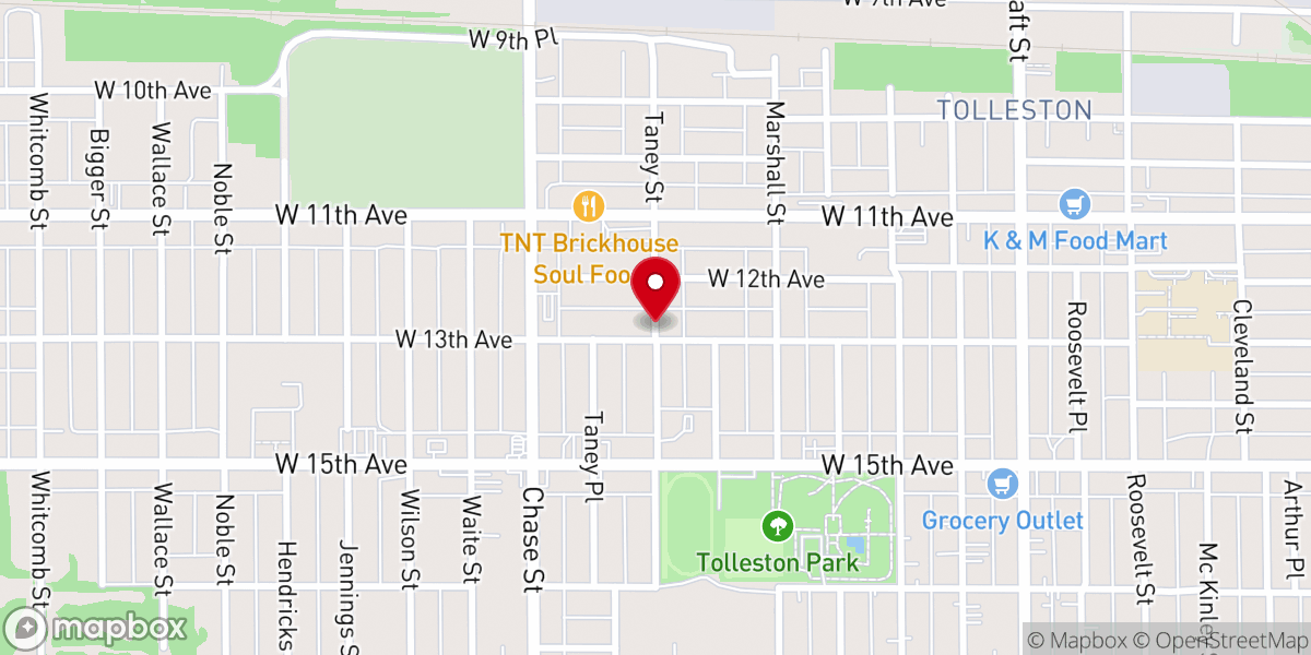 Map showing location of Community Fellowship Outreach Ministries Inc