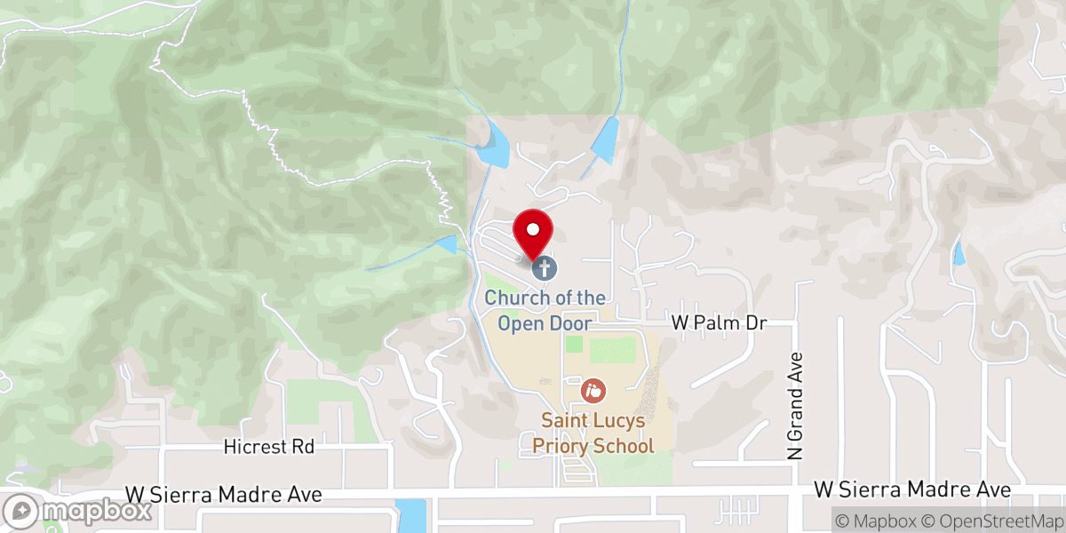 Map showing location of Main Auditorium