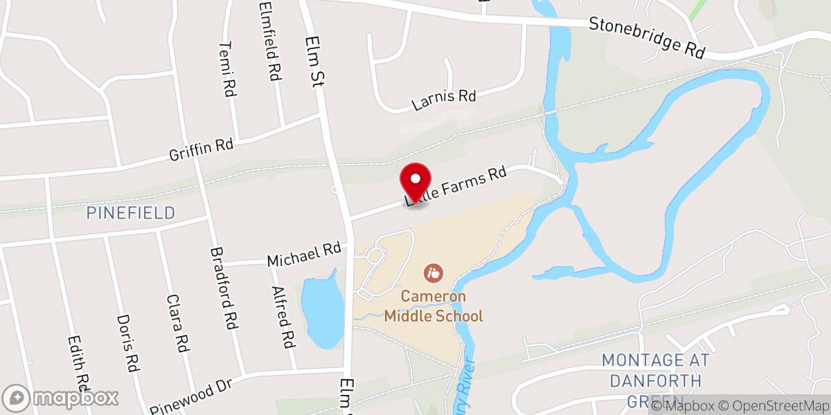 Map showing location of Good Shepard Assembly of God