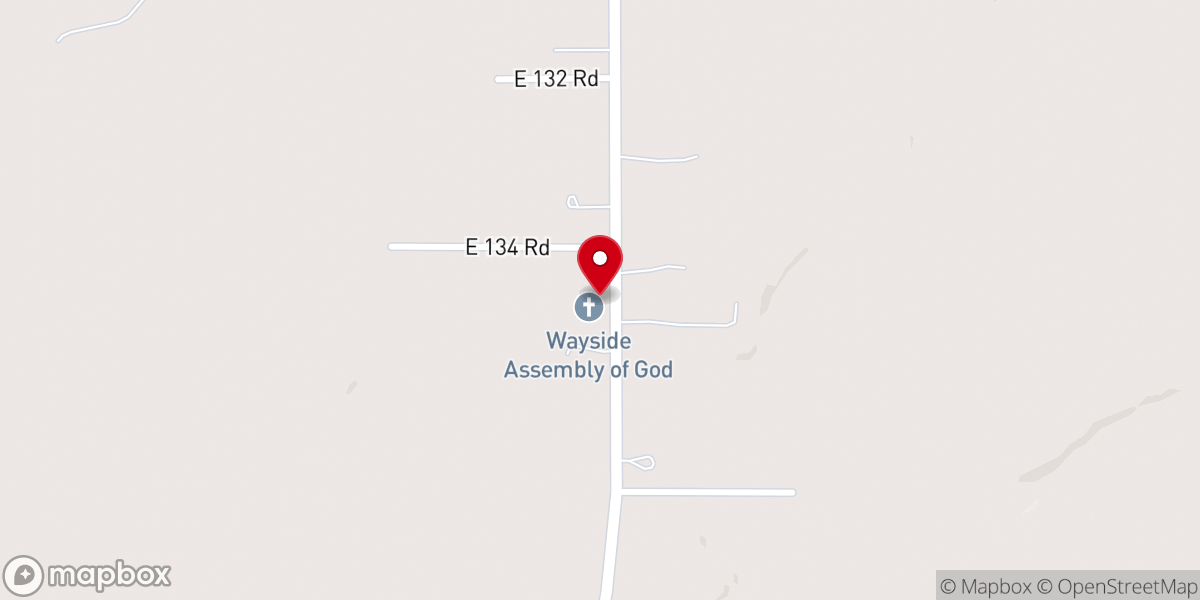 Map showing location of Wayside Church