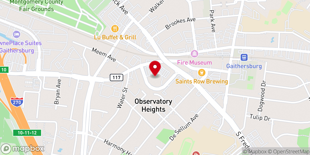 Map showing location of Ministerios Ebenezer Maryland - Iglesia de Dios en Cristo Jesus