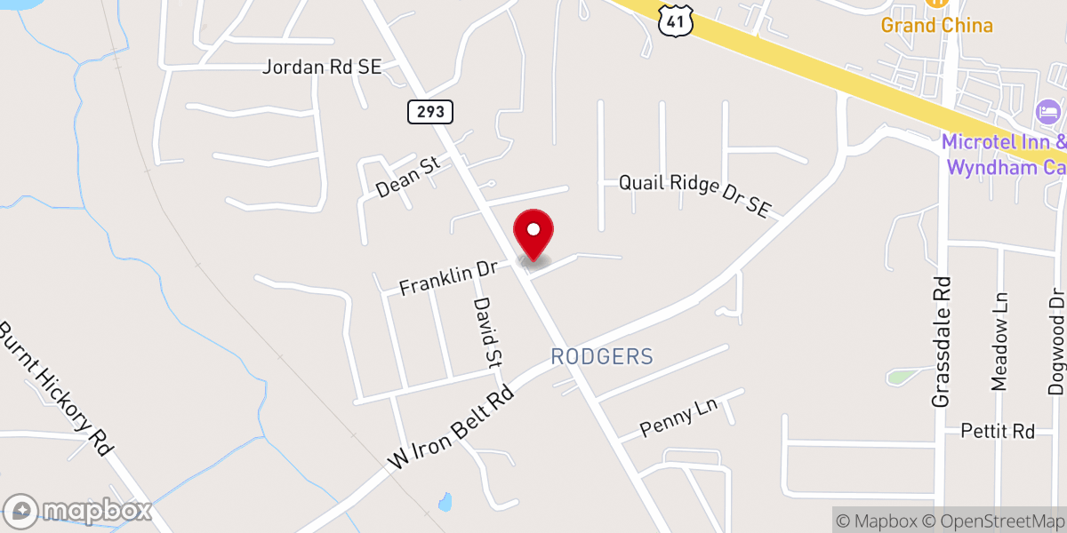 Map showing location of Greater New Life Christian Center UCOGIC