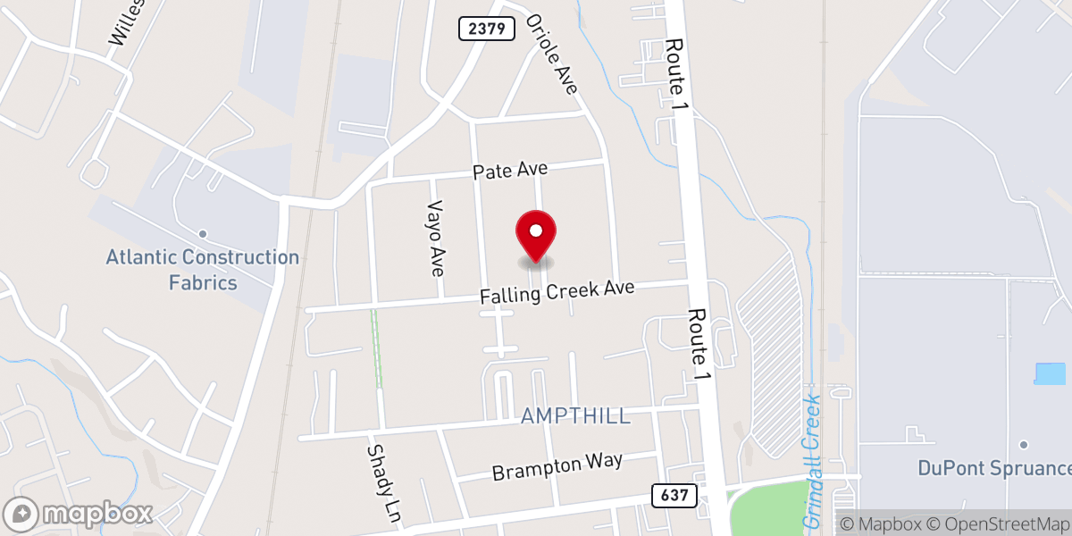 Map showing location of Ampthill Presbyterian Church