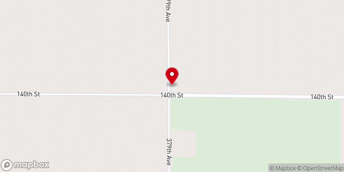 Map showing location of Saint Johns Lutheran Church
