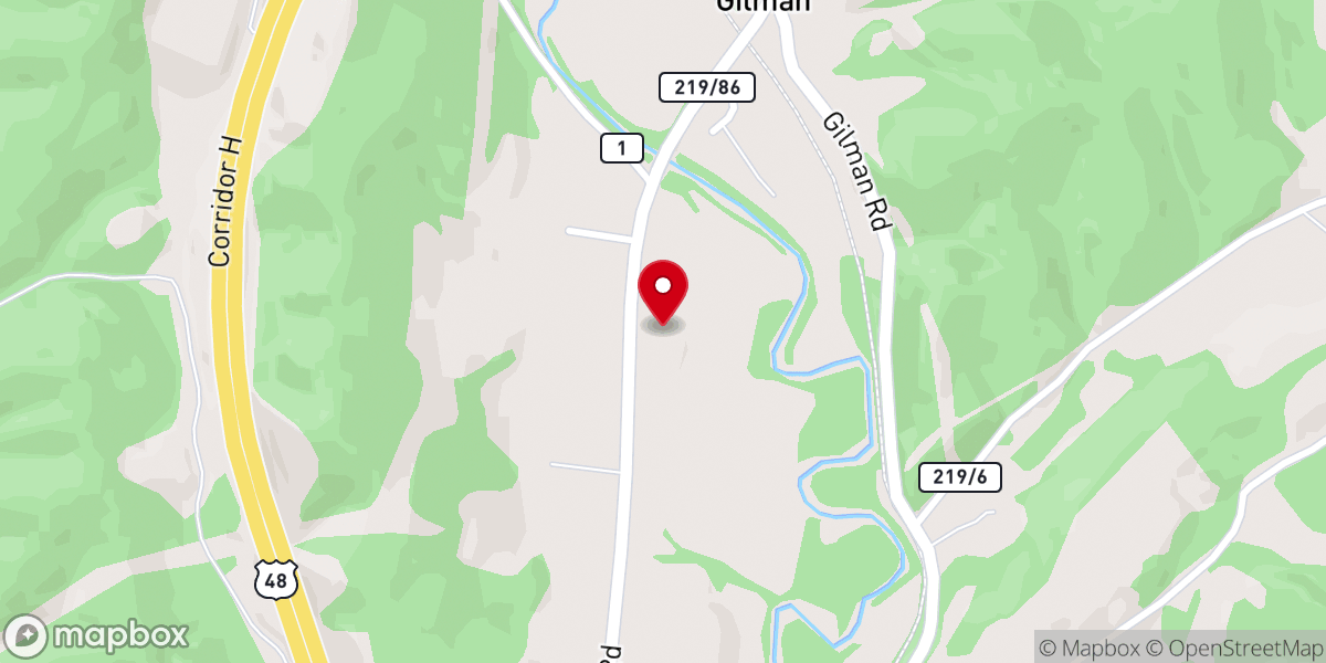 Map showing location of Orlena Church