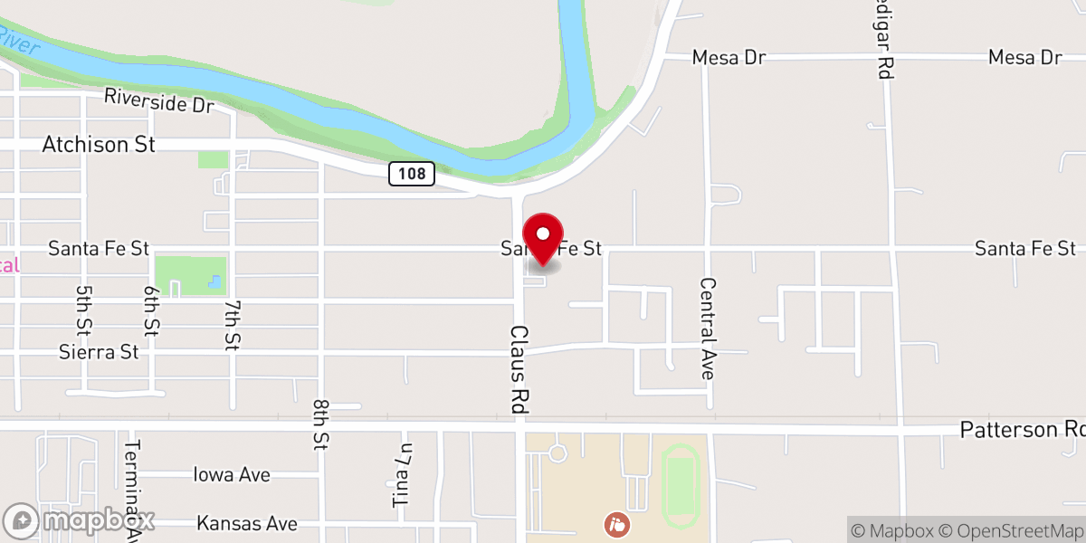 Map showing location of Oasis of Hope Ministries Inc