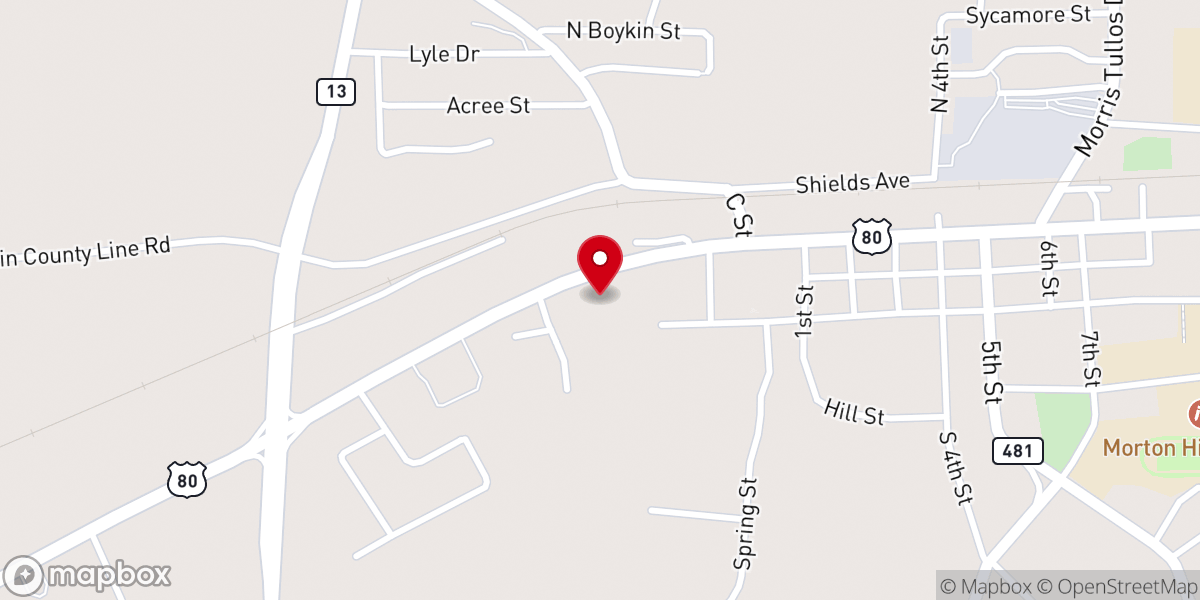 Map showing location of Church of the King