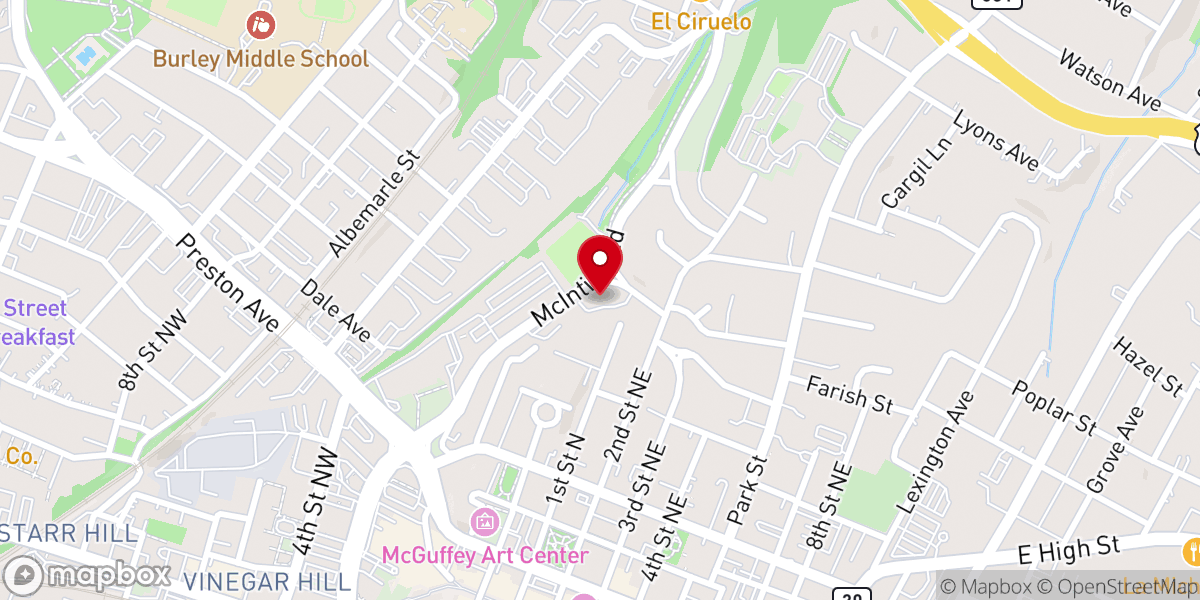 Map showing location of Church of the Transfiguration Greek Orthodox Church