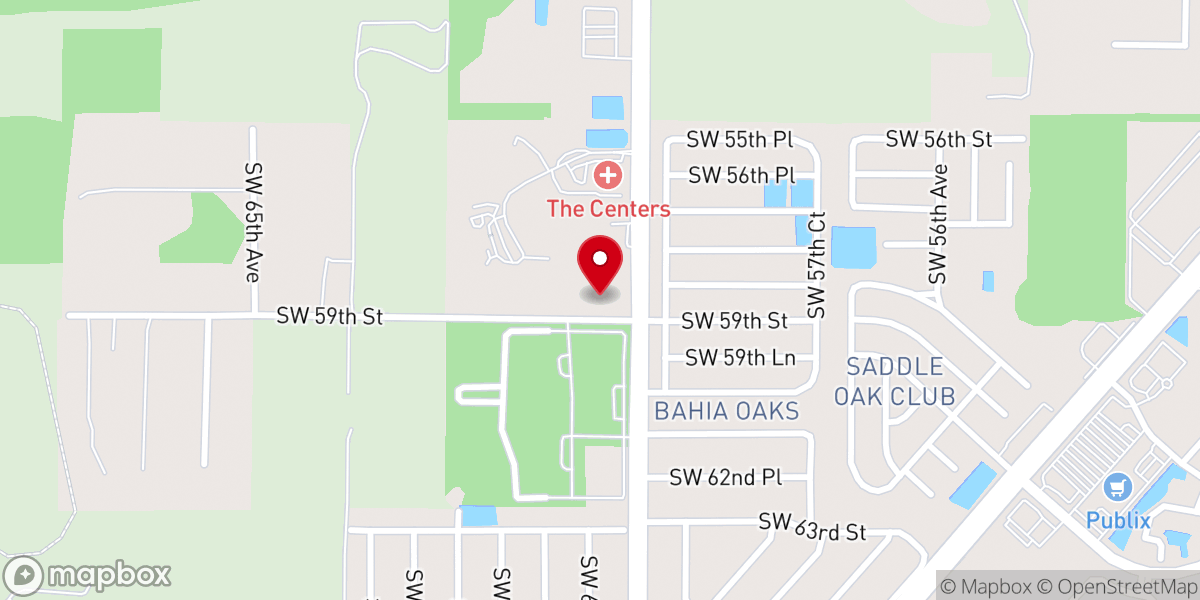 Map showing location of Ocala West Church of Nazarene