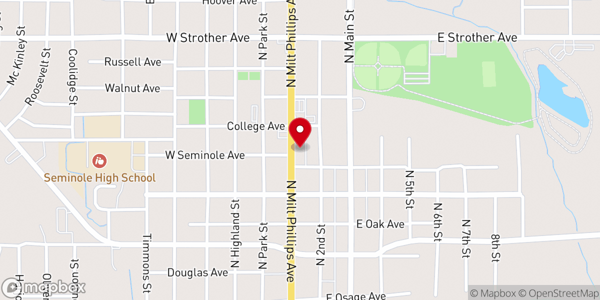 Map showing location of Domino's Pizza
