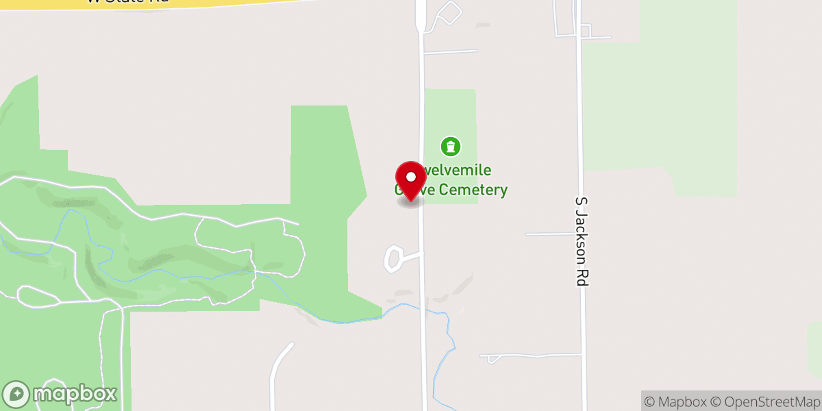 Map showing location of Union Church