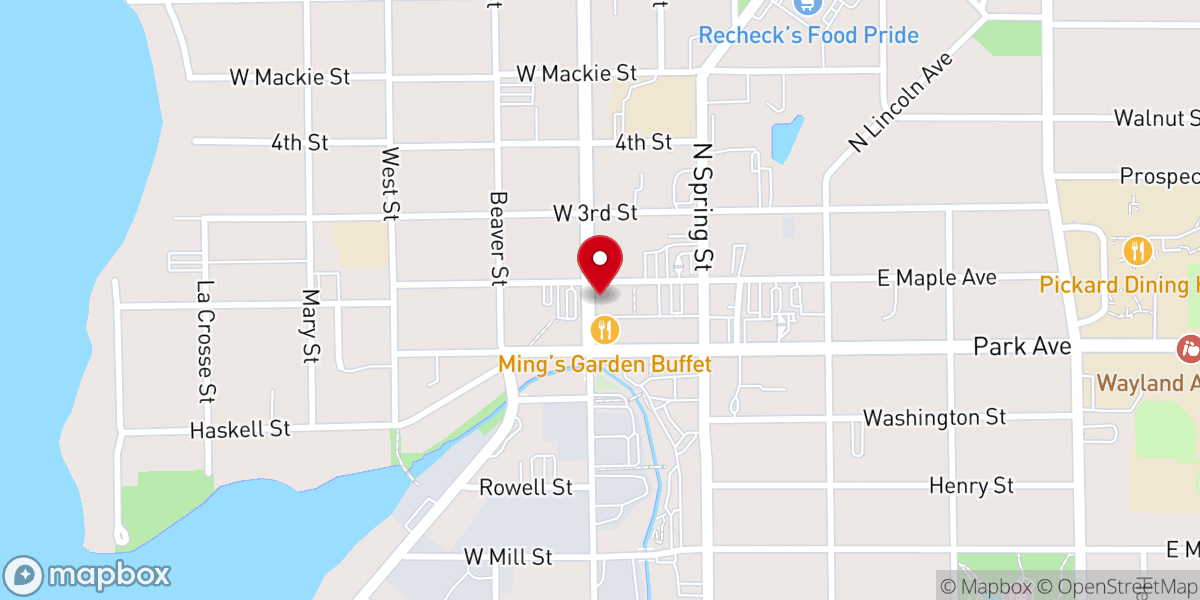 Map showing location of Church Health Services
