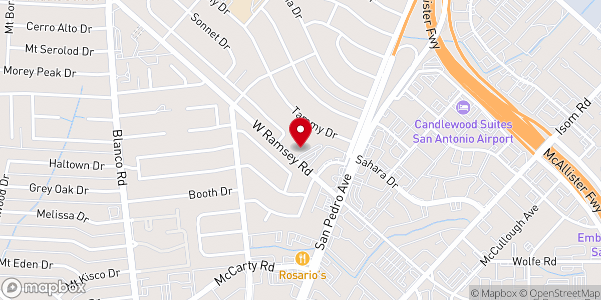 Map showing location of Shepherd King Lutheran Church