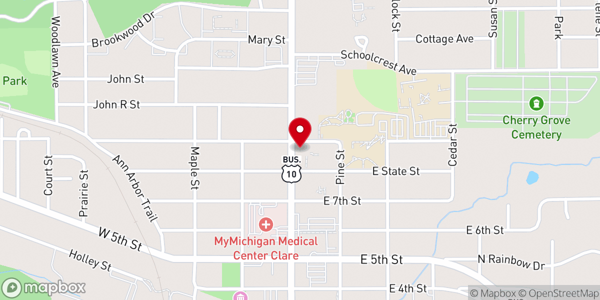 Map showing location of Our Lady Of Hope Parish