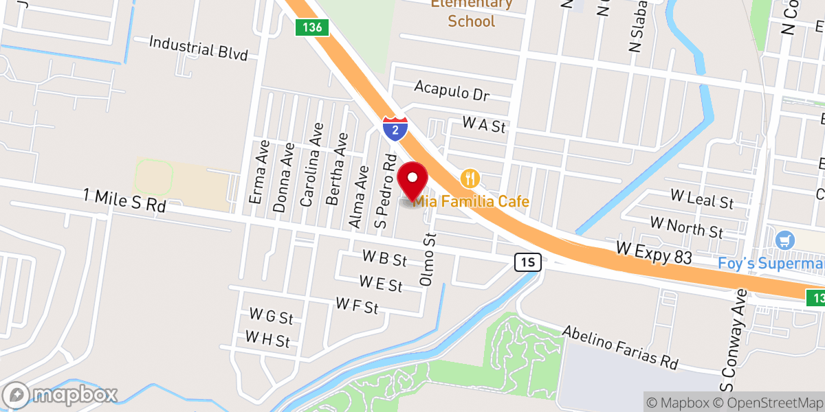 Map showing location of Luz Para Las Naciones
