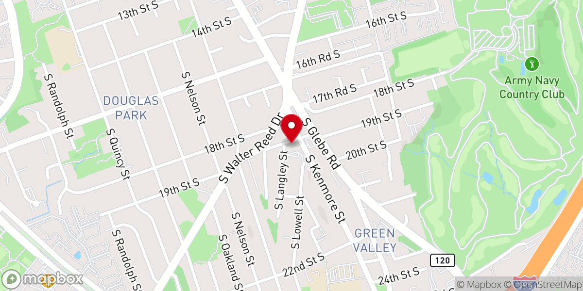 Map showing location of Mount Zion Baptist Church