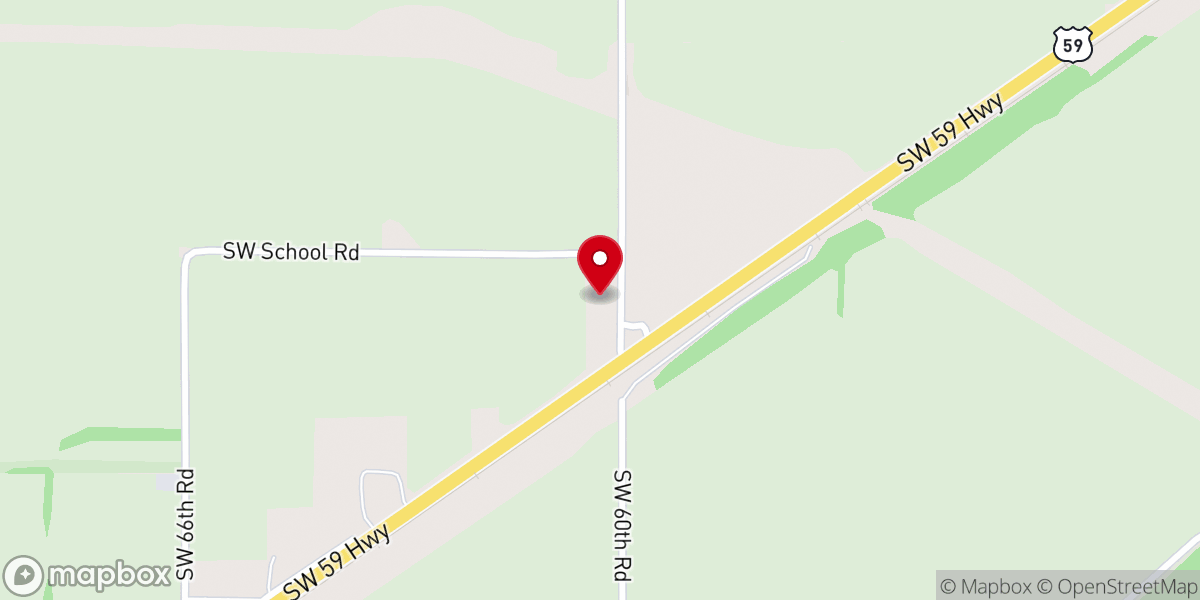 Map showing location of Missouri Valley Baptist Church