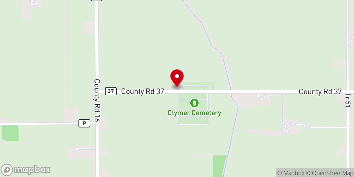 Map showing location of Pleasant View Church