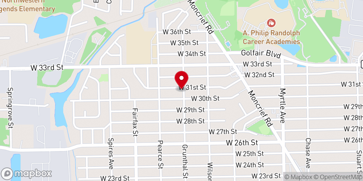 Map showing location of New Faith Holy Mission Apostolic Church of Jesus