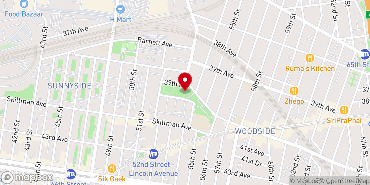 Map showing location of Lawrence Virgilio Playground
