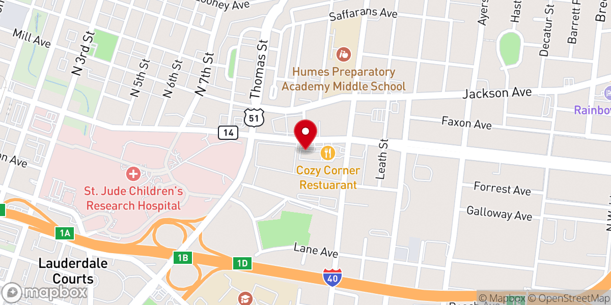 Map showing location of Island Community Church