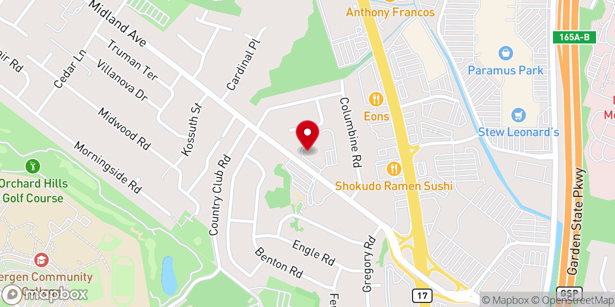 Map showing location of St. Mark's Syriac Orthodox Cathedral