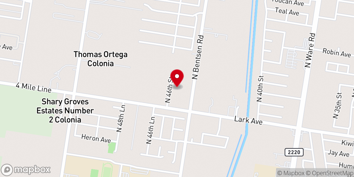 Map showing location of Iglesia Union Cristiana