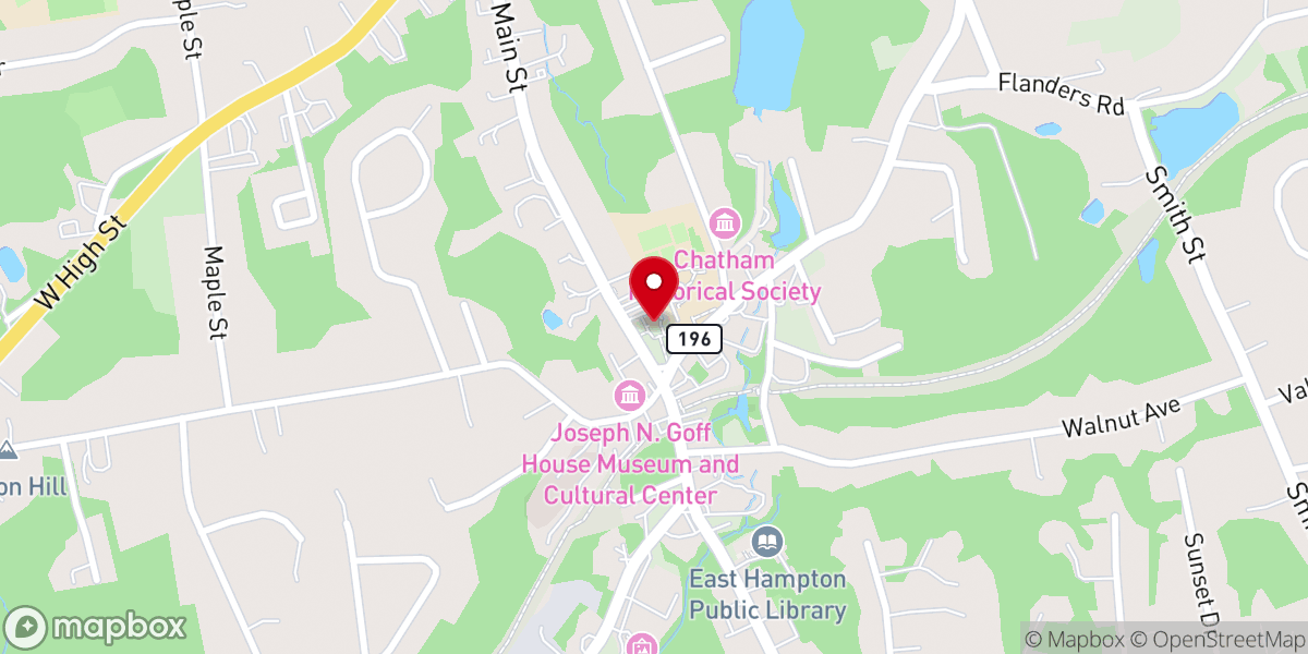 Map showing location of Congregational Church