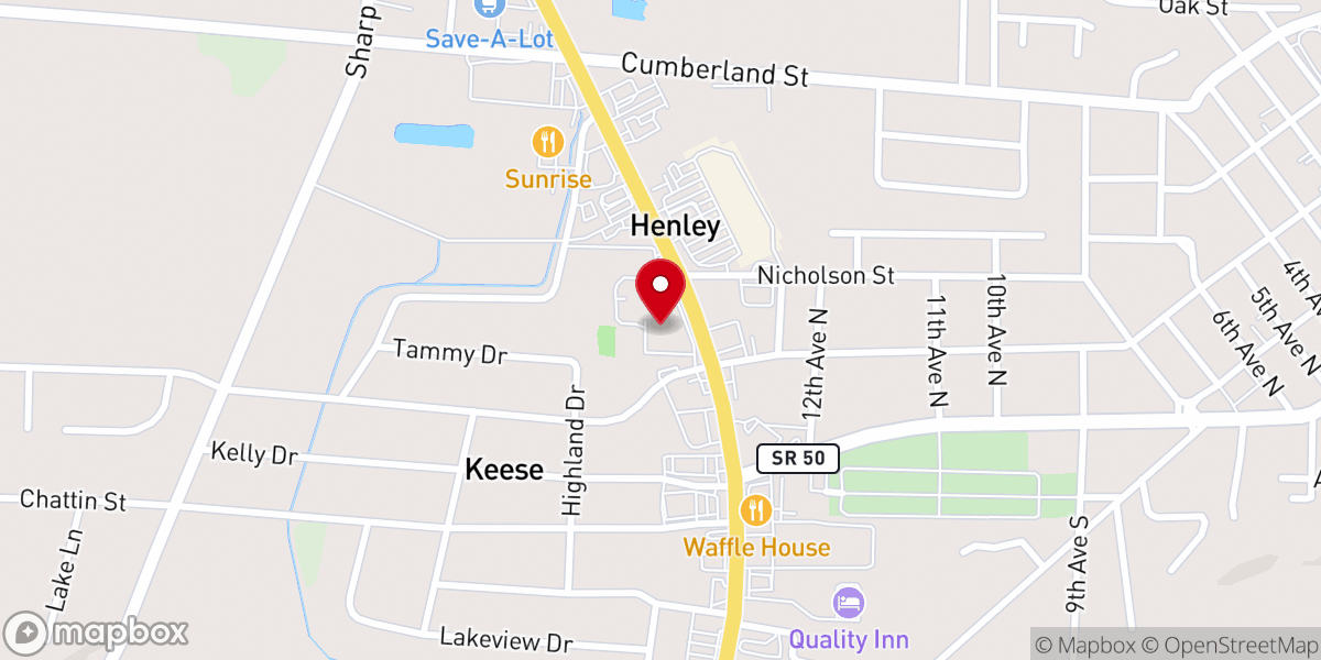 Map showing location of Good Shepherd Catholic Church