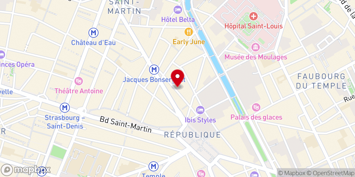 Map showing location of Mission Catholique Hongroise