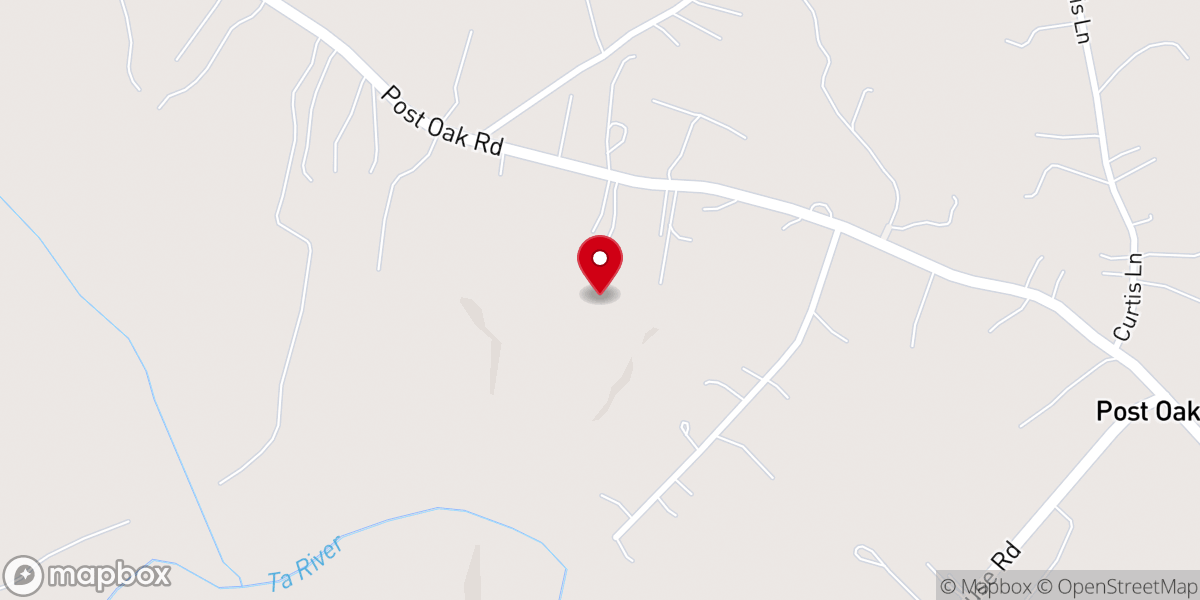 Map showing location of Calvary Baptist Church