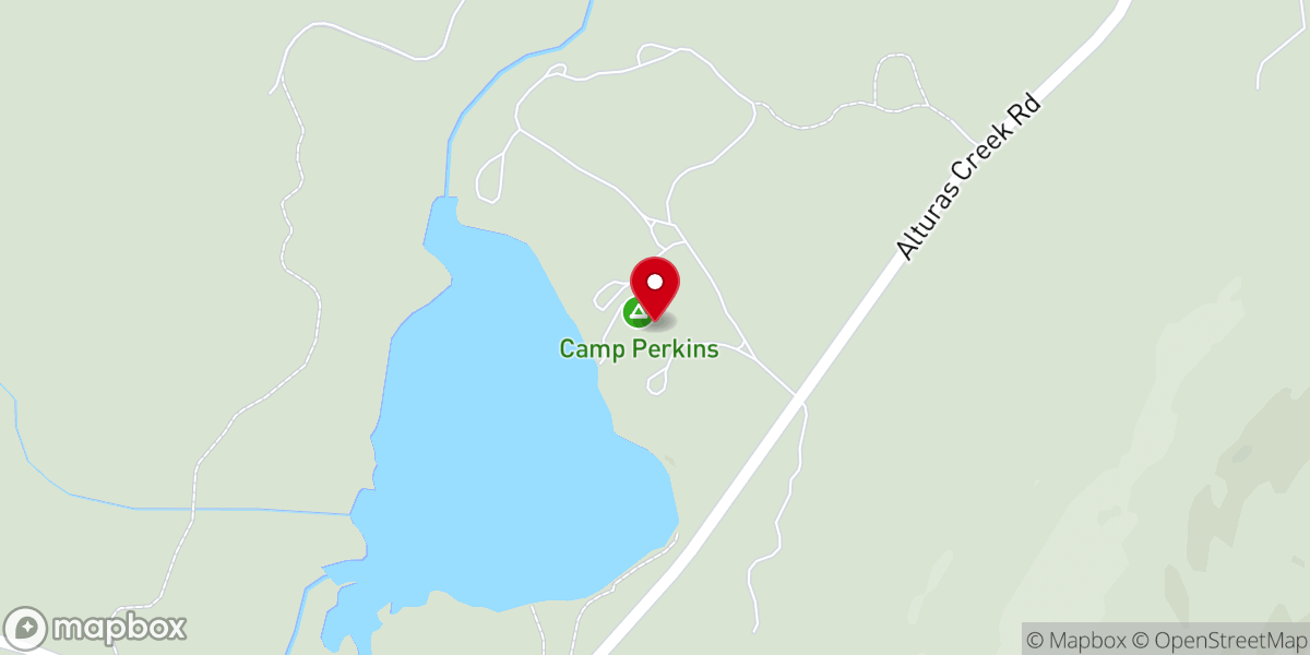 Map showing location of Camp Perkins LOM