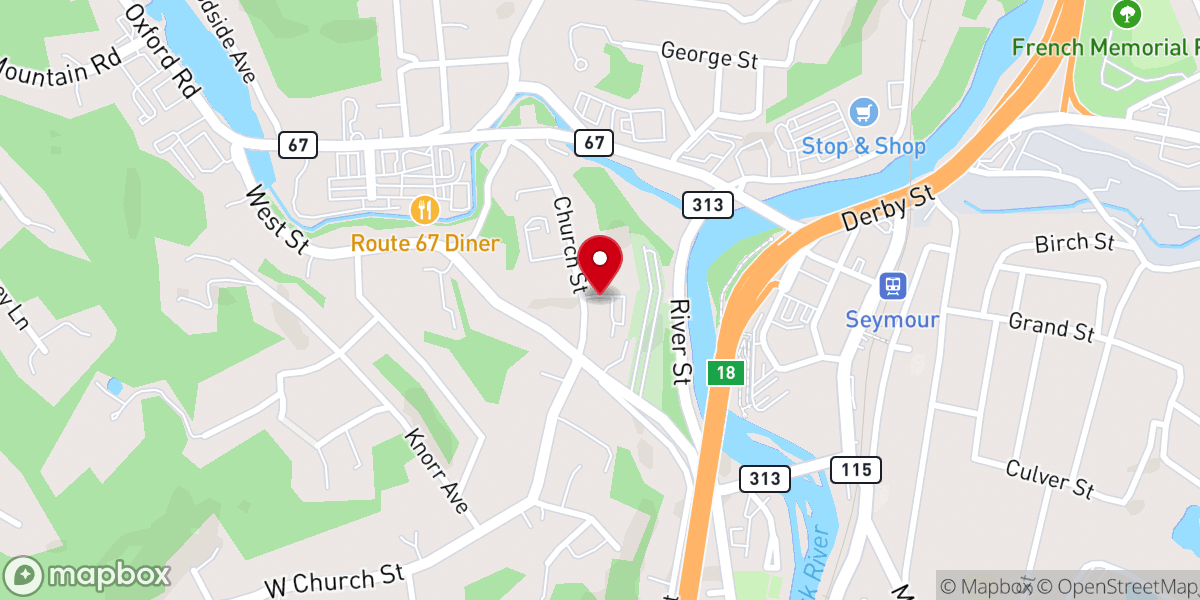 Map showing location of The Blessing Pantry