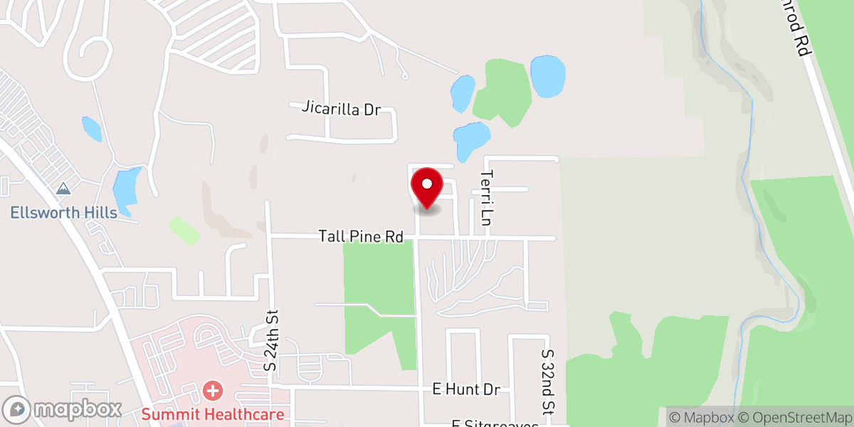 Map showing location of White Mountain Christian Church