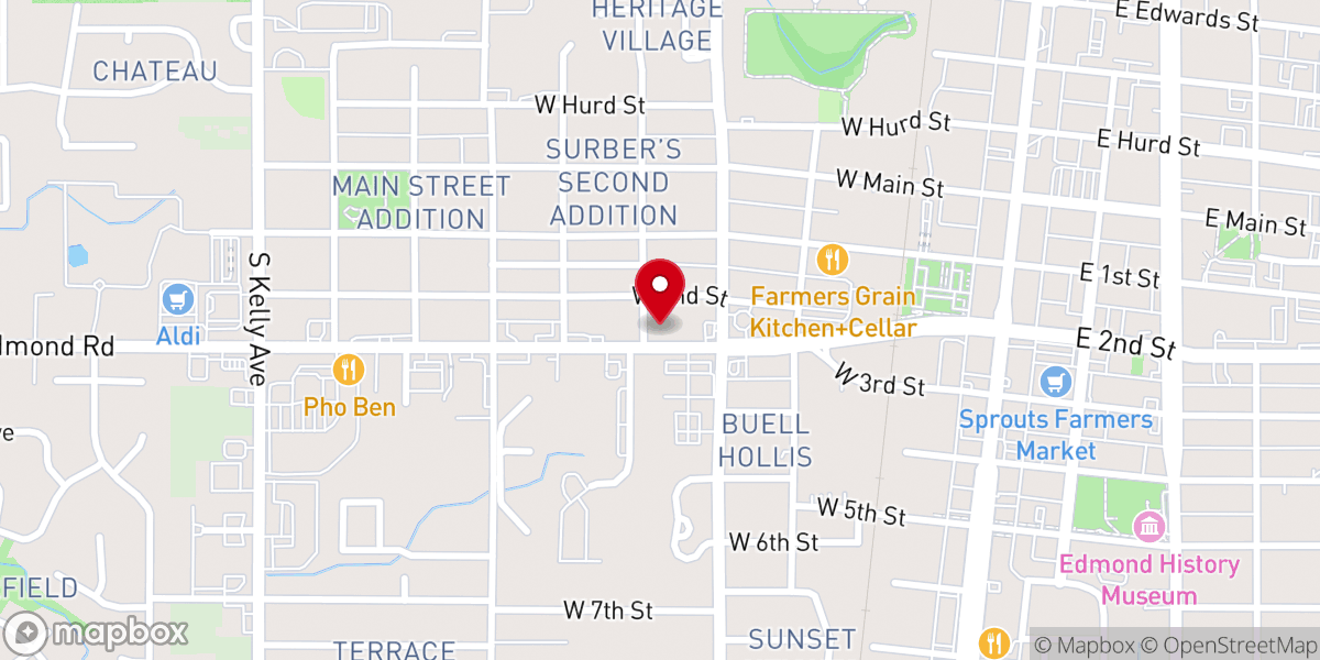 Map showing location of Heritage Fellowship Church