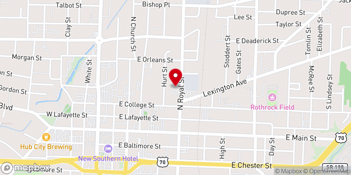 Map showing location of Greater Vision Apostolic Church