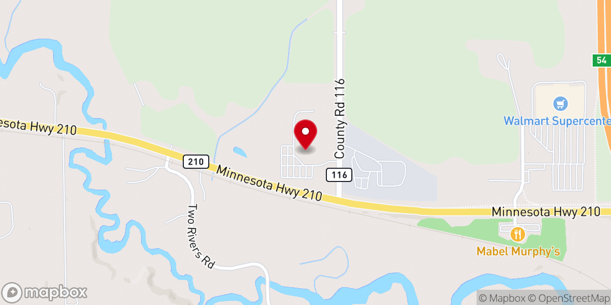 Map showing location of Life Church