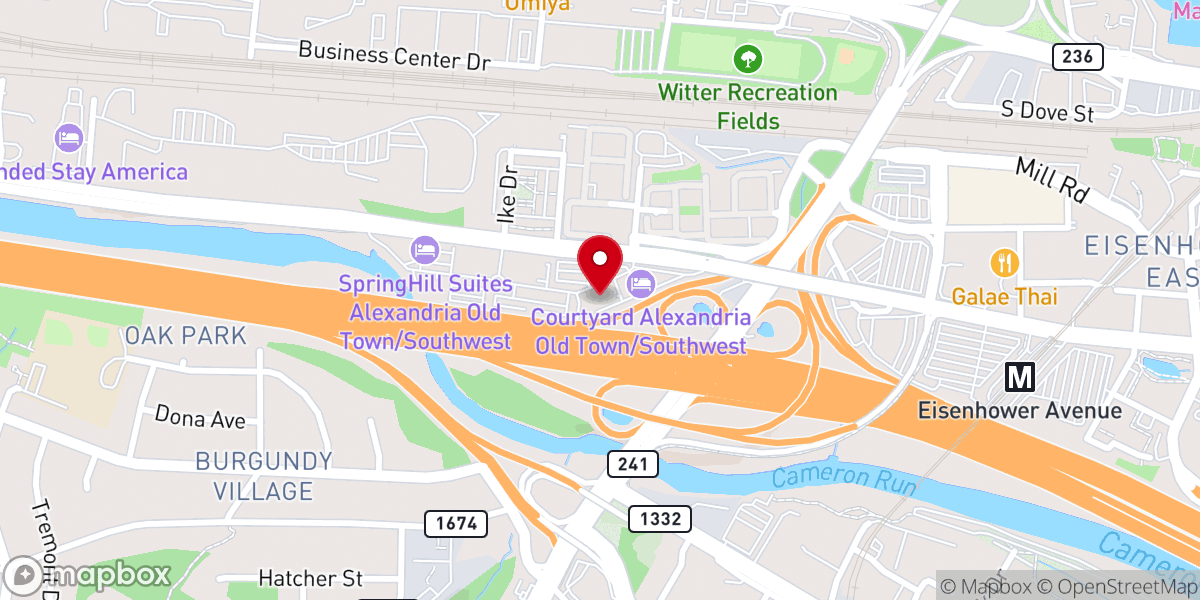 Map showing location of Addis Lidet Int. Church Virginia