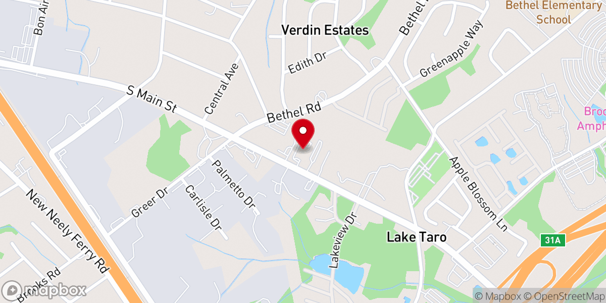 Map showing location of St Mary's Coptic Orthodox Church