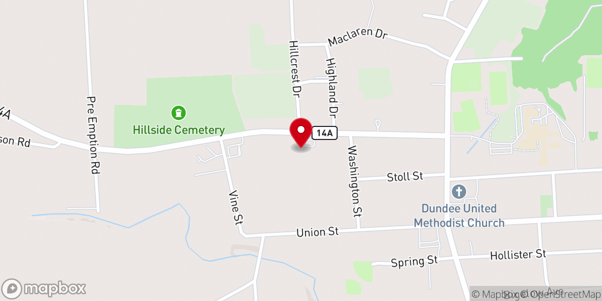 Map showing location of St Mark's Terrace Dundee