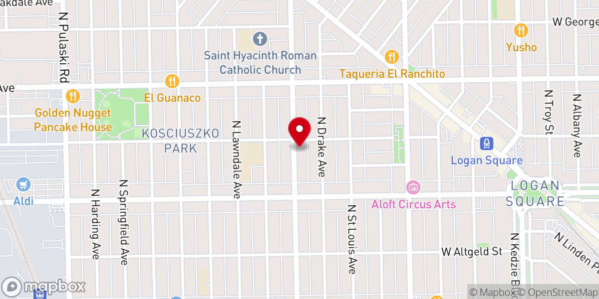 Map showing location of Spiritual Church of God