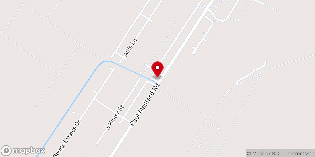 Map showing location of Iglesia Cristiana