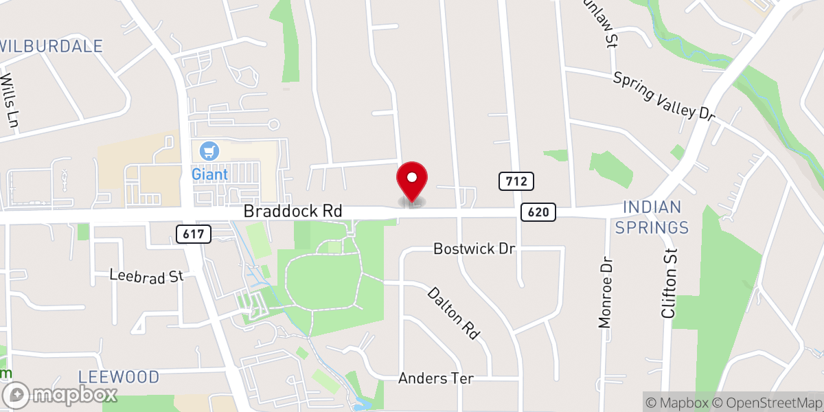 Map showing location of The Primitive Baptist Church of Washington