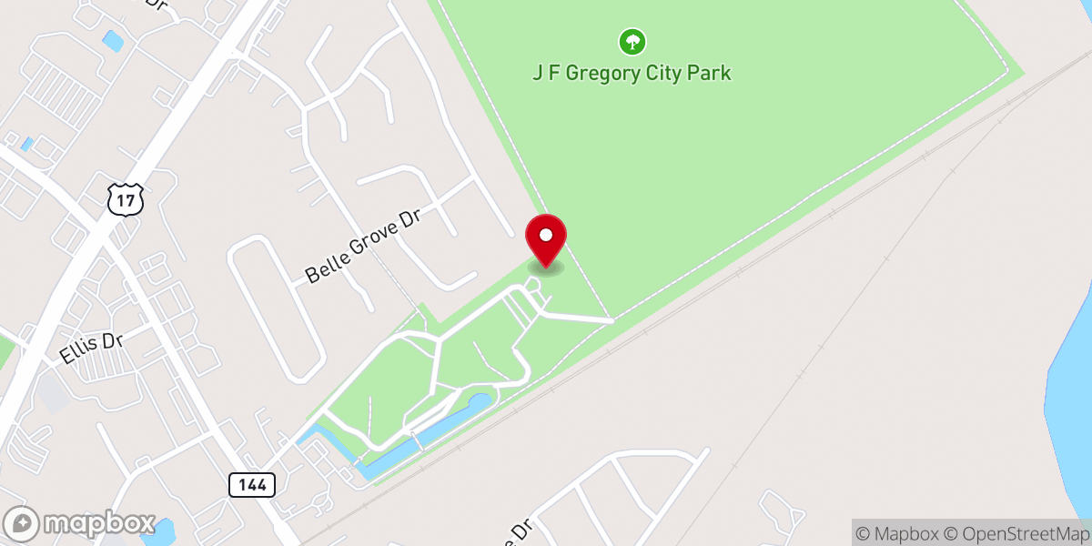 Map showing location of Richmond Hill City Center