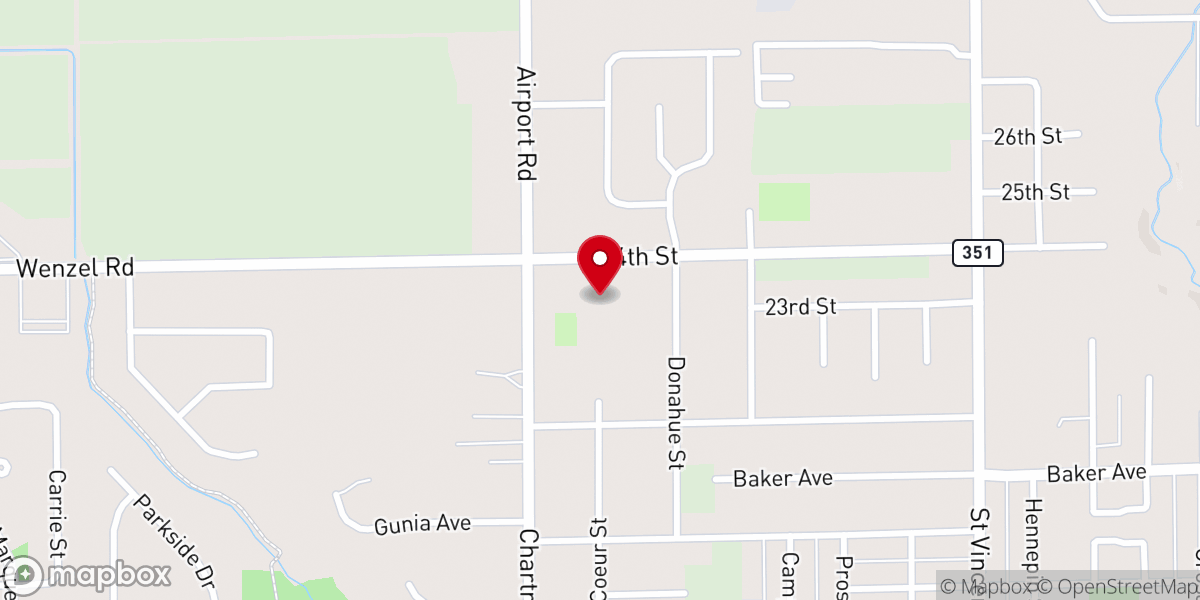 Map showing location of LaSalle-Peru Christian School